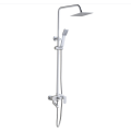 Economic Classic Chromed bathroom single lever bath rain shower faucet set with handheld shower