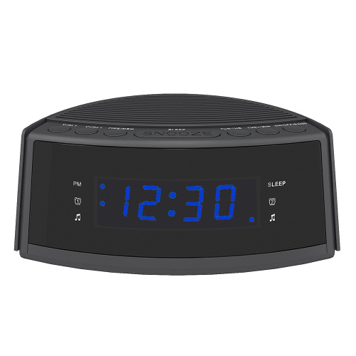 Hot Sale Dual-Alarm Snooze Paparan LED Besar Digital Radio Berbicara Jam Penggera dengan Radio FM