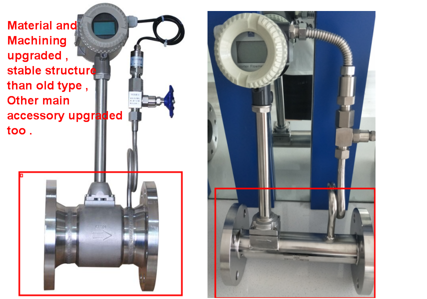 Gas flow meter /vortex flow sensor made in China/ steam flow meter with stable accuracy Yantai manufacturer