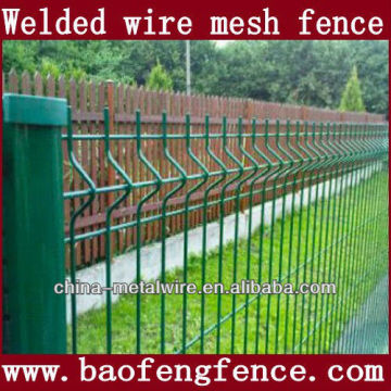 Bending triangular welded mesh fence