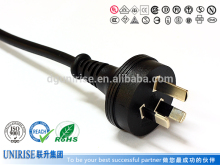 Australia standard 3 pin power plug,3 core power cord with SAA approval