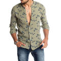 Customized High Quality Men's Linen Tunic Shirt