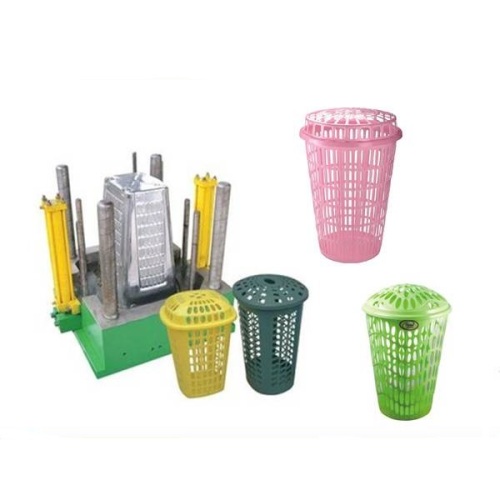 Plastic laundry-shopping-fruit-handle basket mould