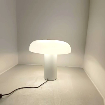 Luxury Nordic Mushroom Table Lamp with Glass Shade by Designer