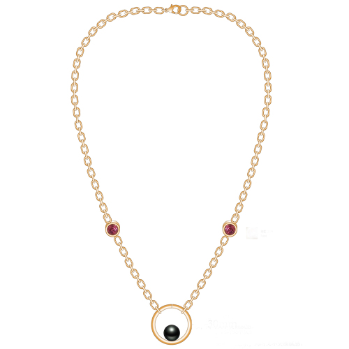 2018 Modern Gold Chain Pearl Halsband