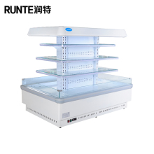 Mini Island Refrigerated Cabinet for Fruit, Drink, and Vegetable Display