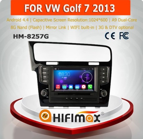 HIFIMAX Android 5.1.1 car dvd player with gps navigation for VW New Golf 7 2013