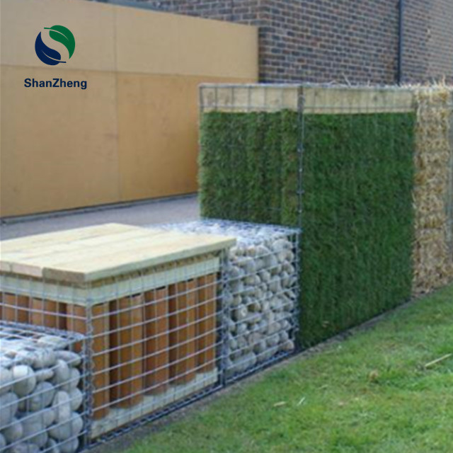 Square Hole Welded gabion box for home garden wall gabion beach