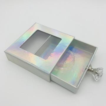 Clear Window Customized Eyelash Packaging Box with Logo