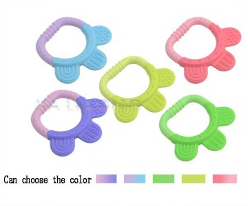 Funny silicone baby toothbrush teether