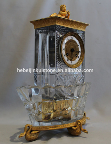 glass mantel clocks