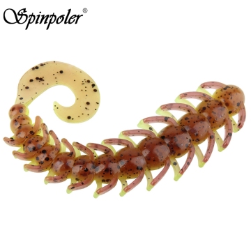 5pcs/Lot Realistic Soft Bait Worm 0.2oz 4.5in Breathing Soft Plastic Grubs Lures Rigged on A Light Jig Head or Texas Rig