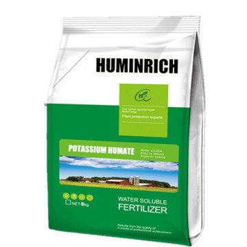 Huminrich Best Potassium Humate Fertilizer Manufacturer Black Granulated Organic Fertilizer