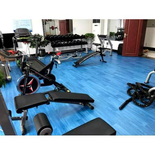 Piso de vinilo deportivo de fitness de 6.0 mm para gimnasio