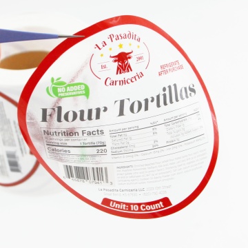 Clear Thermal Labels Vinyl Round Stickers