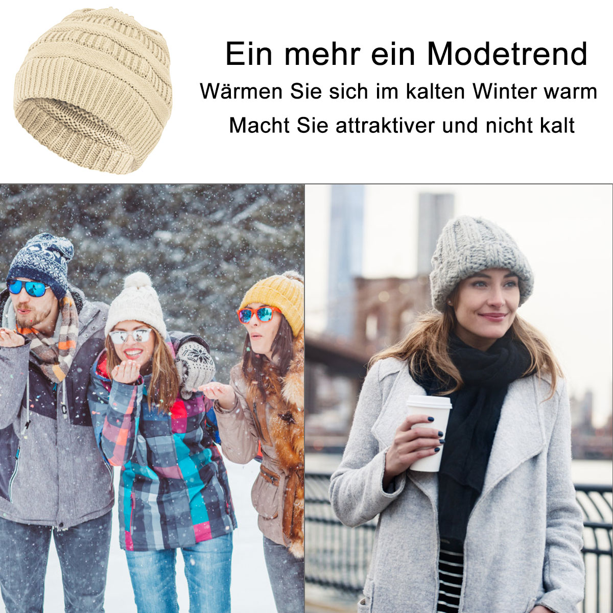 women knit hats