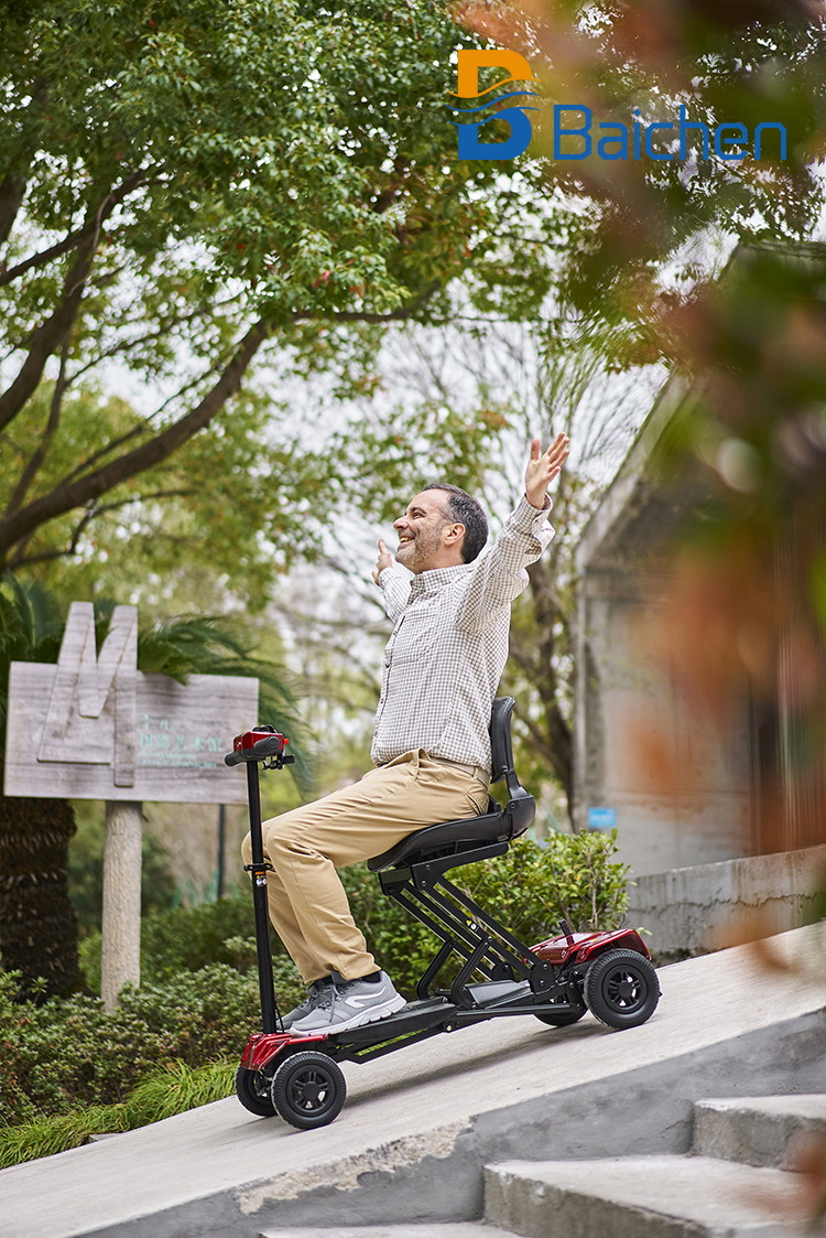 Baichen 4 Wheel Electric Mobility Scooter For Elderly Disabled