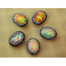 Moda de piedras preciosas de síntesis de cuentas de accesorios para la joyería pulsera Collar