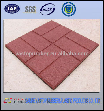 Outdoor Playground Rubber Floor Tiles in Garden