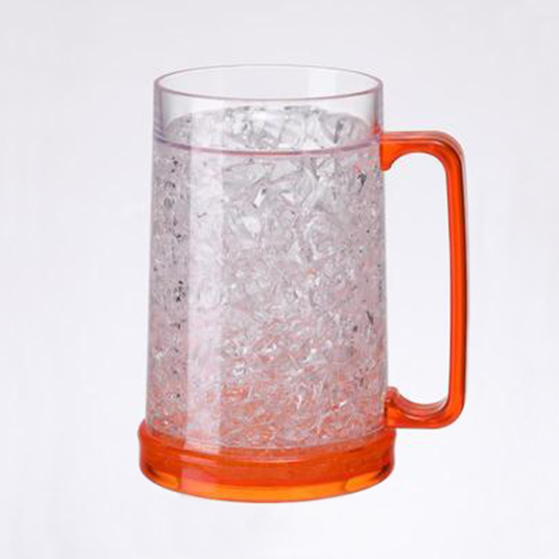 Double Wall Freezer Beer Mug/Double Wall Gel Frosty Freezer Ice Mugs/Ice Cold Beer Mug