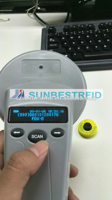 RFID HANDHELD LIVESTOCK EAR TAG SCANNER