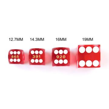 Beton Dice Professional kleiner Präzisionswürfel 12,7 mm (1/2 Zoll) mit zufälliger Seriennummer, Mini -Präzisionsschnitt -Würfel 12,7 mm