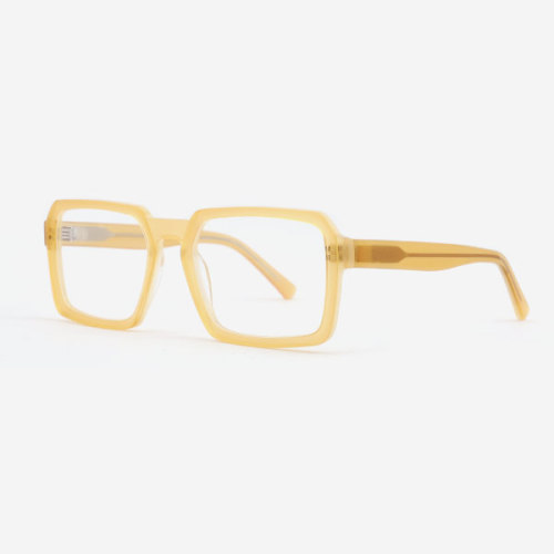 Rexangle Bevelling Acetate Men's Optical Frames