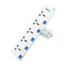 5-Way Universal Electrical Power Strips with Switch and Fuse Extension Cord