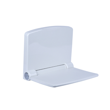 White Wall-Mounted Folding Shower Seat