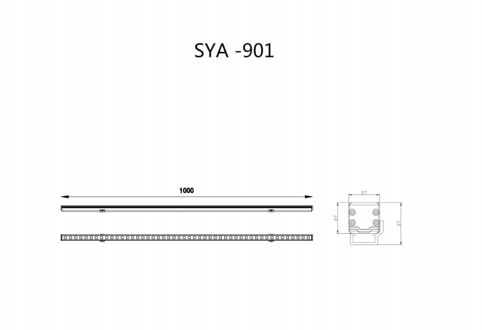 Outdoor LED Wall Washer Made of Aluminum Profile