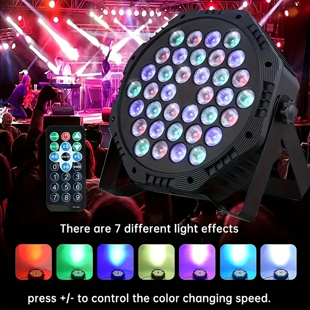 RGB LED DJ Party Light, Disco Atmosphere Stage Lamp