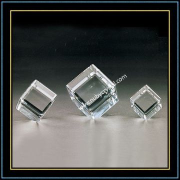 Cut Corner Crystal Cube Blank for Laser Engraving