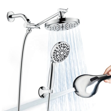 AMAZN High Flow Handheld and Adjustable Showerhead Set - Handheld & Rainfall Combo