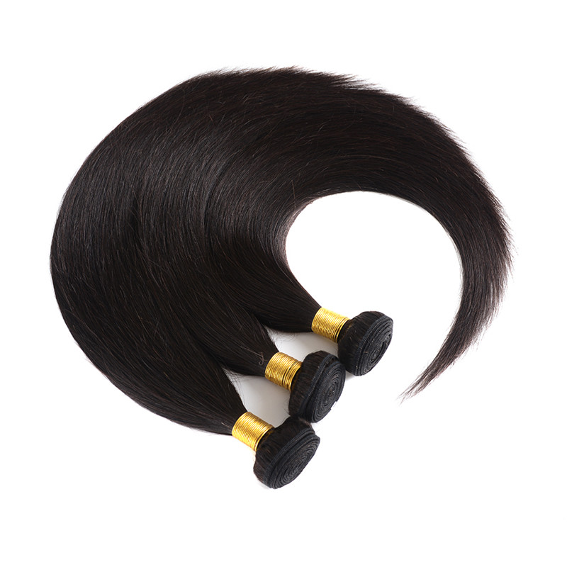 Peruvian Straight Virgin Straight Hair Bundles Cheap Human Hair Natural Black