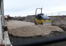 Reinforcing retaining wall HDPE uniaxial plastic geogrid