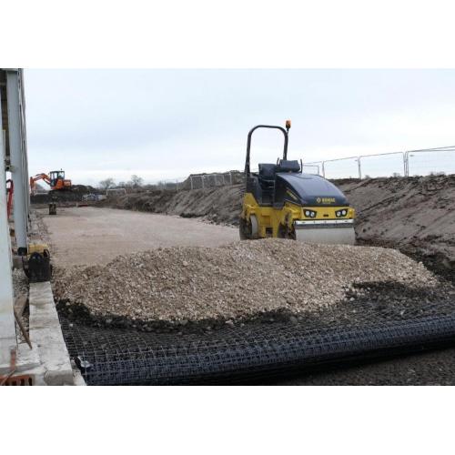 Reinforcing retaining wall HDPE uniaxial plastic geogrid