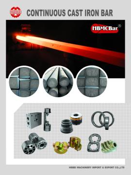 Continuous cast iron bar