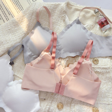 Hot Selling Factory Price Breasted Design High Elastic Women's Bra With Thin Straps