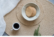 Round Waterproof Heat Resistant Woven Rattan Placemat