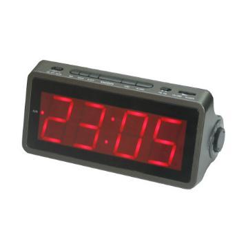 0.6\"LED Alarm Clock AM/FM Radio With Night Light