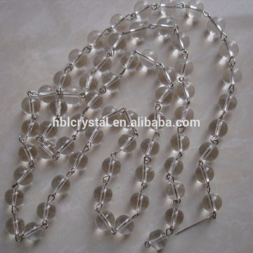 10mm K9 Clear Christmas Crystal Bead Chain