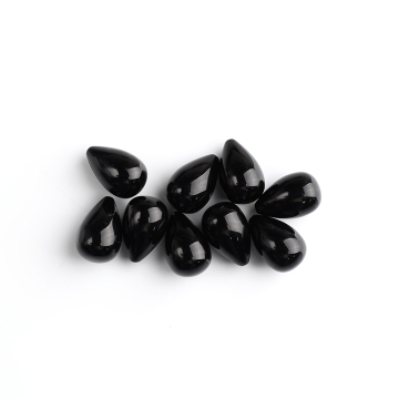 Black Onyx Smooth Teardrop Shape Gemstone Jewelry Making
