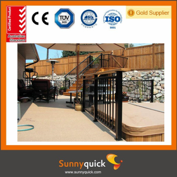 Aluminum house railing terrace descend stairs aluminum handrail