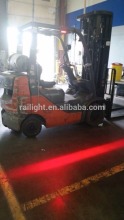 Red LED keep out zone safety light forklift