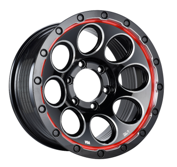 Custom SUV Wheel 16x8 Black Milled