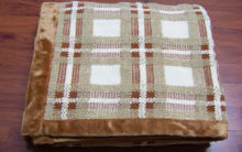 Cotton Chenille Plaid Throw Blanket