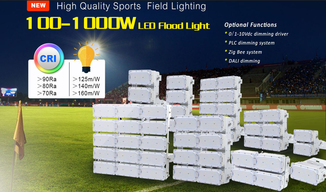 Shenzhen LUX Lighting Supplier 700w Stadium LED Floodlight 170lm/W