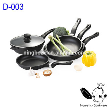 Black die cast aluminum Teflon nonstick frying pan