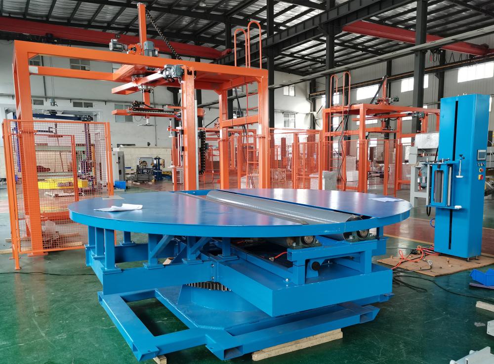 Reel Wrapper With Slew Bearing