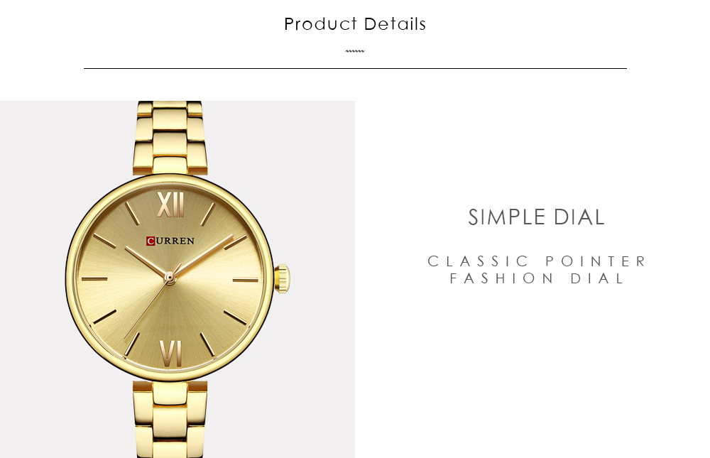 Curren 9017 Ladies Watch Women Quartz Watches Casual Wristwatch Waterproof Rose Gold Luxury Brand Shockproof 8 Color